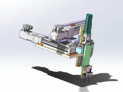 XYZ eddy current inspection mechanism module 3D model