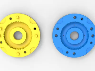 Mold for diecast tire 4 Scale 1 to 10 and 1 to 14 and 1 to 25 3D print model