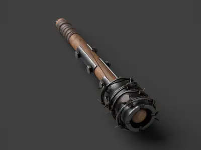Modifiable Strike Weapon 02 Low-poly 3D model