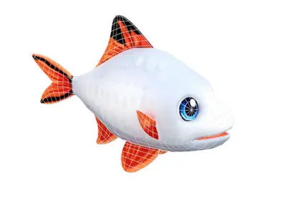 Tinfoil Barb Cartoon Animated Low-poly 3D model