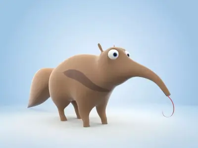 Anteater 3D model