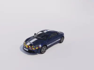 gendarmerie ALPINE A110 3D model