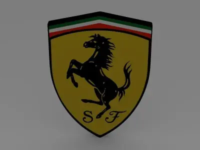 Ferrari logo 3D model
