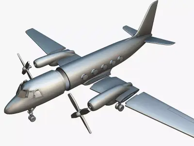 Grumman Gulfstream I G-159 - 3D Printable Model 3D print model