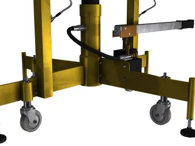 UAV Aircraft Tripod Jack  Low-poly 3D model