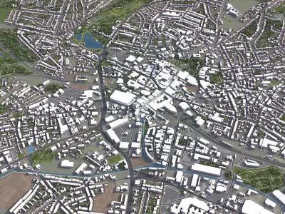 Walsall Low-poly 3D model