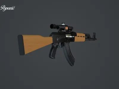 Zastava M70B1N 3D model