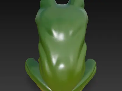 Frog Realistic 3D Model Basic - Low Poly Realistic Low-poly 3D model
