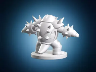 Chesnaught Pokemon Character 3D Model 3D print model