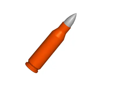 bullet orange 3D model