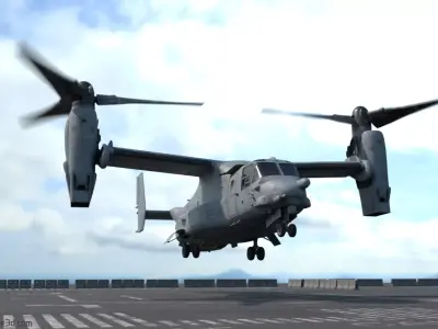 MV22-Osprey osprey aircraft 3D model