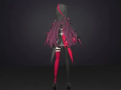 anka tower of fantasy 3D model