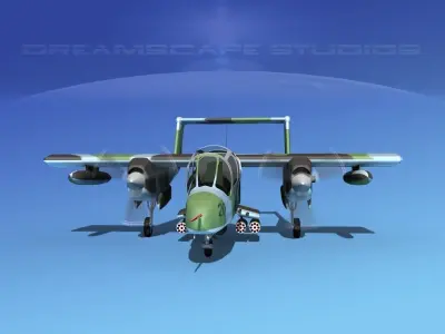 Rockwell OV-10 Bronco USMC 3 3D model