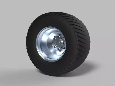 Rear wheel from Pulling tractor 2 3D model