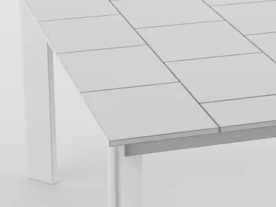 Wooden dining table Free 3D model