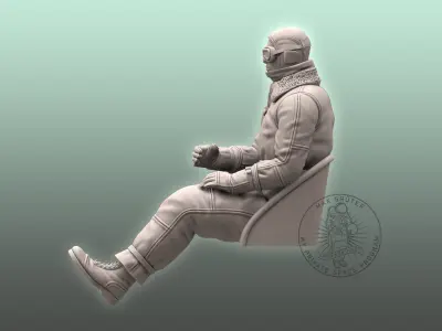 WW I Pilot 3D print model