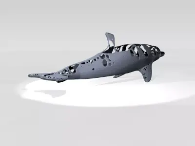 Dolphin Dust Voronoi 3D model