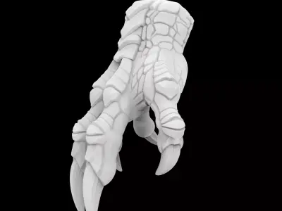 Double Finger Claw 3D Print Model 3D print model