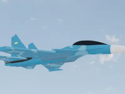 SU 30 MK Plane 3D model