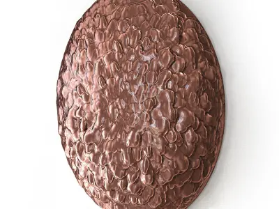 Decorative panel made of bronze Free 3D model