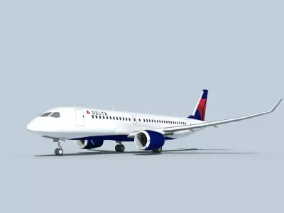 Bombardier CS100 Delta 3D model