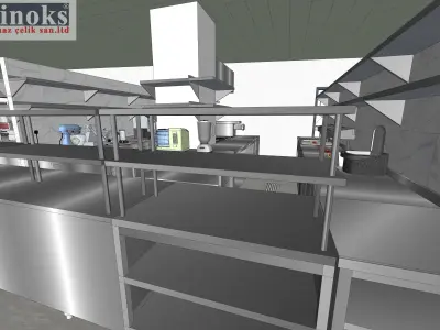 Casino Commercial Kitchen And Bar Project 3D model