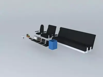 Office prefabs Free 3D model
