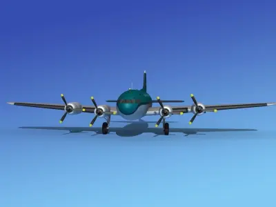 Boeing 307 South American Transport 3D model