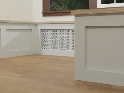 Boyer Breakfast Nook Bench with Storage by Path Design Free 3D model