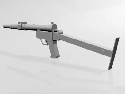 Sten Gun 01 3D model