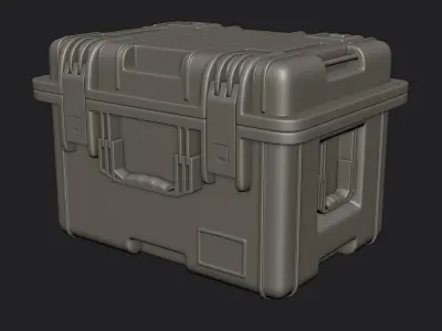 Military Crate High Poly 3D model 3D model