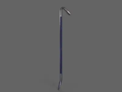 PBR Crowbar V1Blue Low-poly 3D model