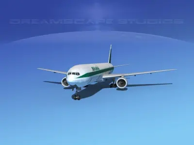 Boeing 777-300 Alitalia 3D model