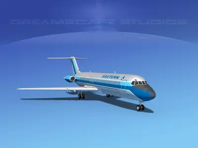 Douglas DC-9-30 Eastern 2 3D model