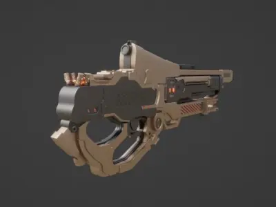 sci fi gune model 3D model