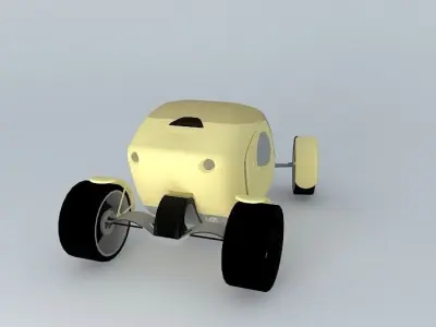 Pumpkin Car Free 3D model