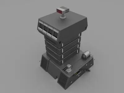 Futuristic Military Recon Tower 3D model