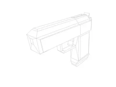 Space gun base Free 3D model