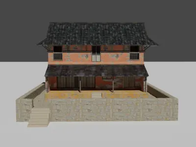 Traditional House Of Nepal 3D model