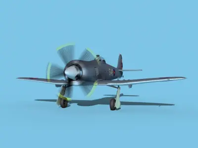 Hawker Sea Fury V16 AFC 3D model