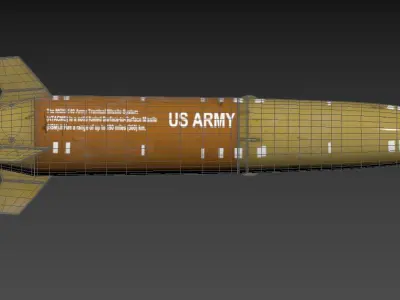 MGM-140-164-168 Army Tactical Missile System 3D model