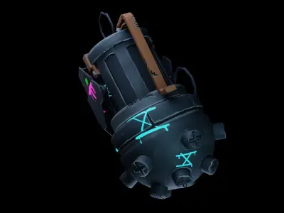 Jinx grenade Free low-poly 3D model