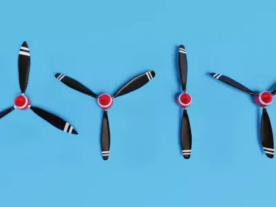 Propellers with dome 3d 2024 3D model