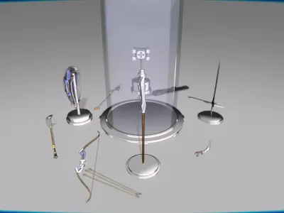 Melee Megapack 10 Core Melee Weapons Low-poly 3D model