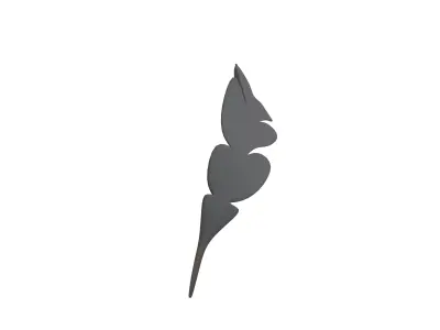 Feather Pen v1 006 Low-poly 3D model