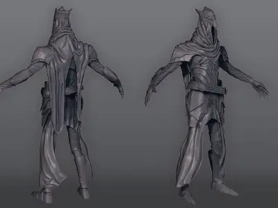 Armor of Artorias Free low-poly 3D model