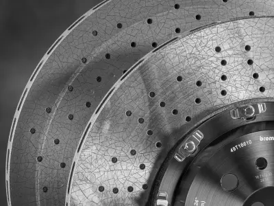 Ceramic Brakes with Cracks 3D model