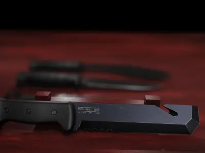 Tactical Knives Pack Low-poly 3D model