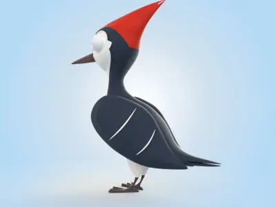 Woodpecker 3D model