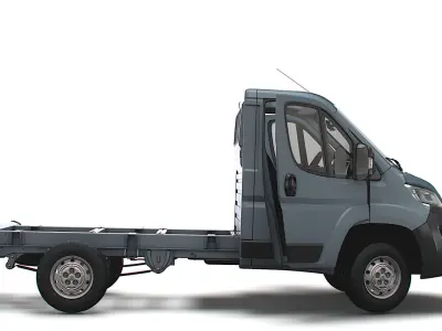 Peugeot Boxer Chassis HQInterior SCab 3000WB 2023 3D model